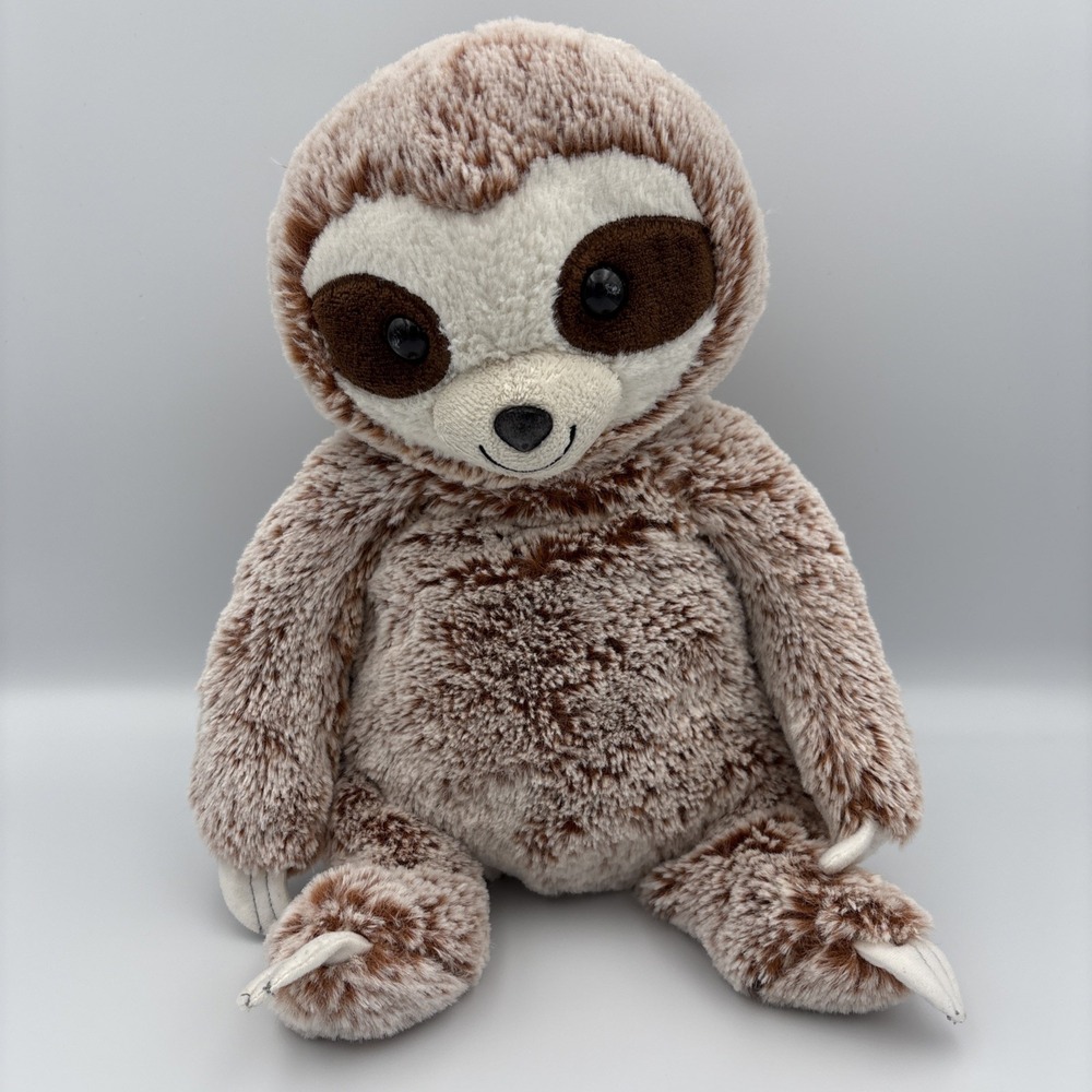 The Manhattan Toy Company Woodlanders Hazel Sloth Plush Toy Sitting